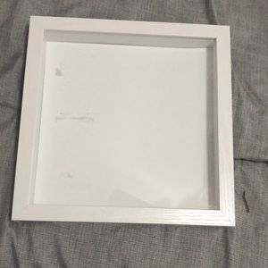 White shadow box